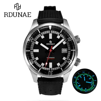 RDUNAE 2025 全新 43mm NH35 男士自動機械錶 奢華藍寶石不鏽鋼錶殼 20巴防水 夜光 Reloj Hombre 8 最佳銷售 43毫米手錶 - №3