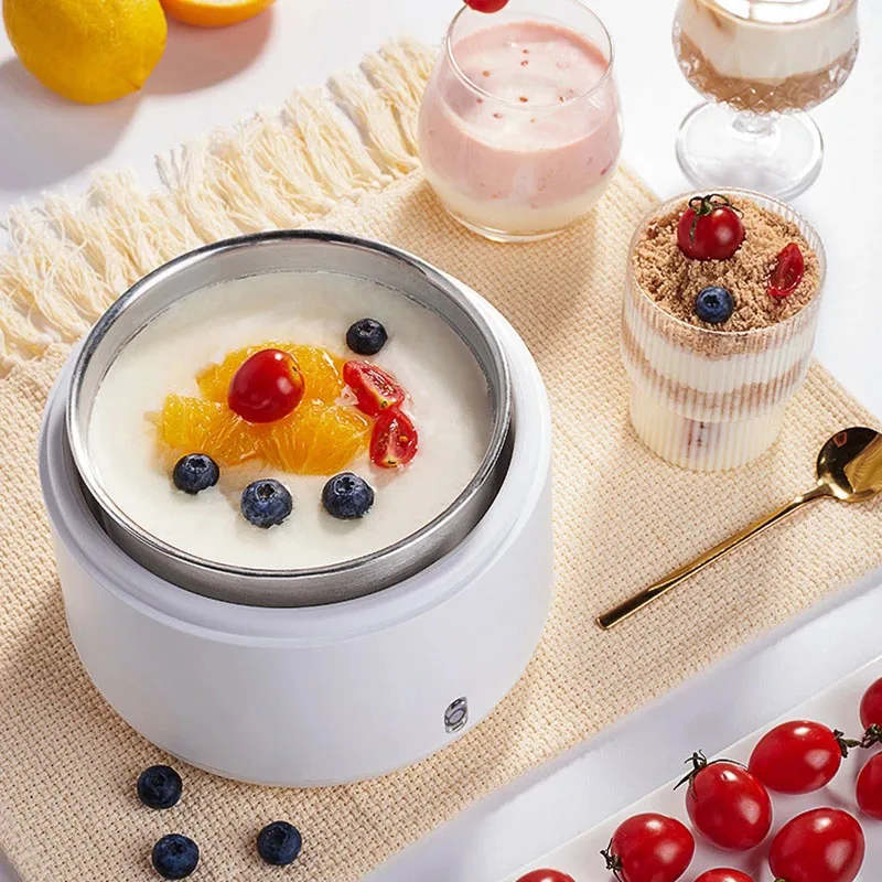 1L Elektrische Joghurt Maker Automatische Konstante Temperatur Joghurt Maschine DIY Joghurt Reis Wein Natto Edelstahl Liner 220V