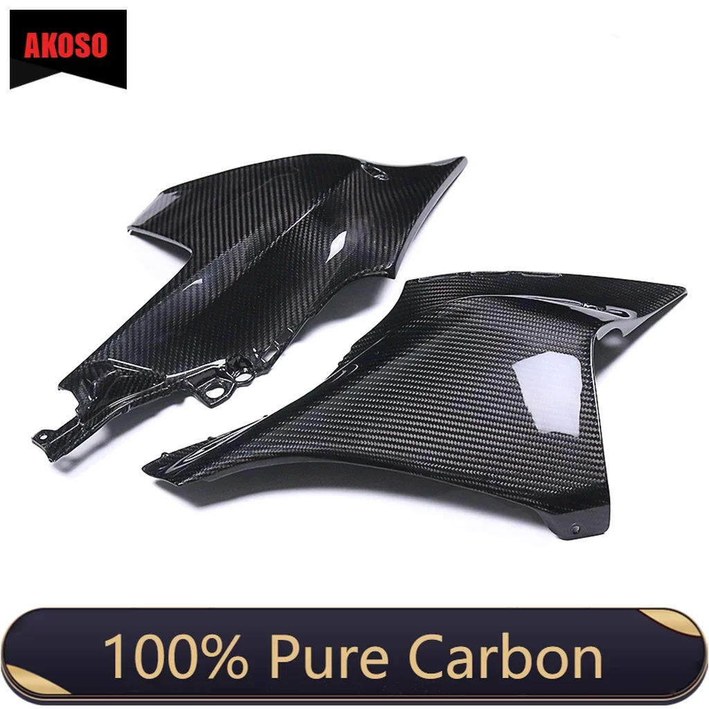 For YAMAHA R1 R1M 2020+ CARBON FIBER UPPER SIDE PANELS FAIRINGS Motorcycle Parts Kit  2021 2022