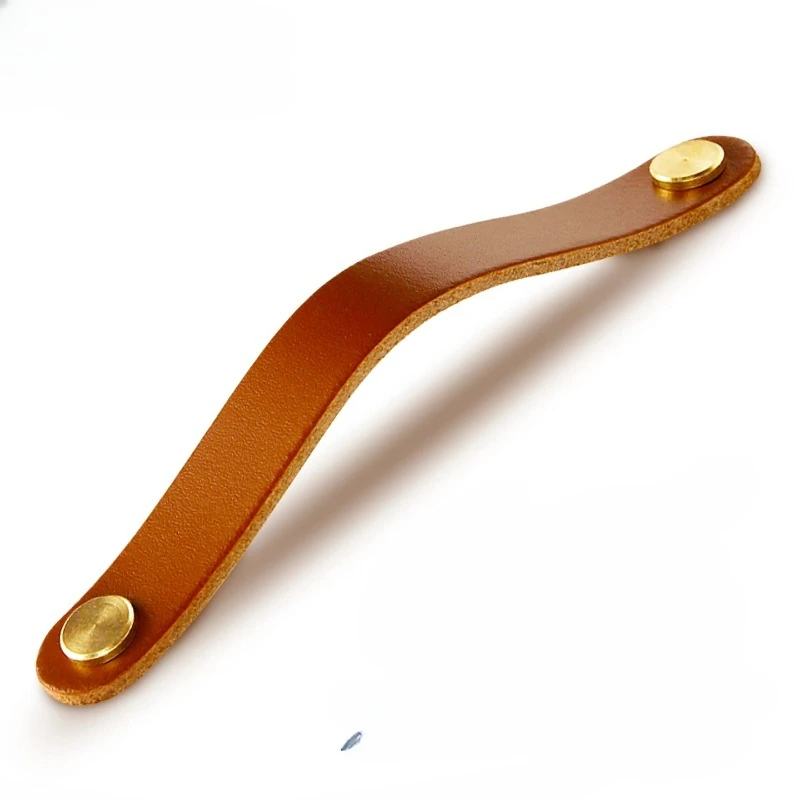 Leather Cabinet Drawer Pulls, Soft Touch Handles for Kids Rooms, Anti-Collision Bumpers, Tatami Cabinet Door Accessories