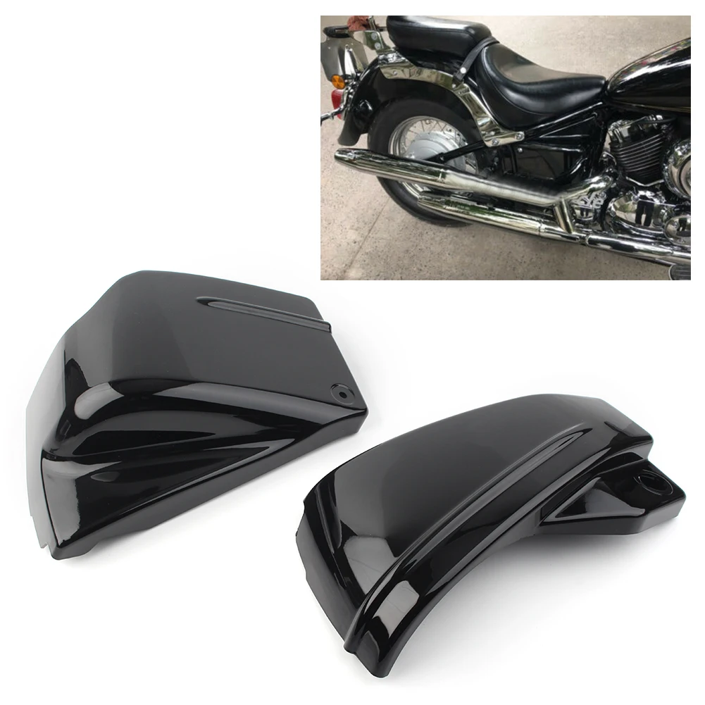 

Motorcycle Side Fairing Battery Cover Left & Right For Yamaha V-Star 650 DragStar 650 XVS650 XVS650A Custom Classic Black