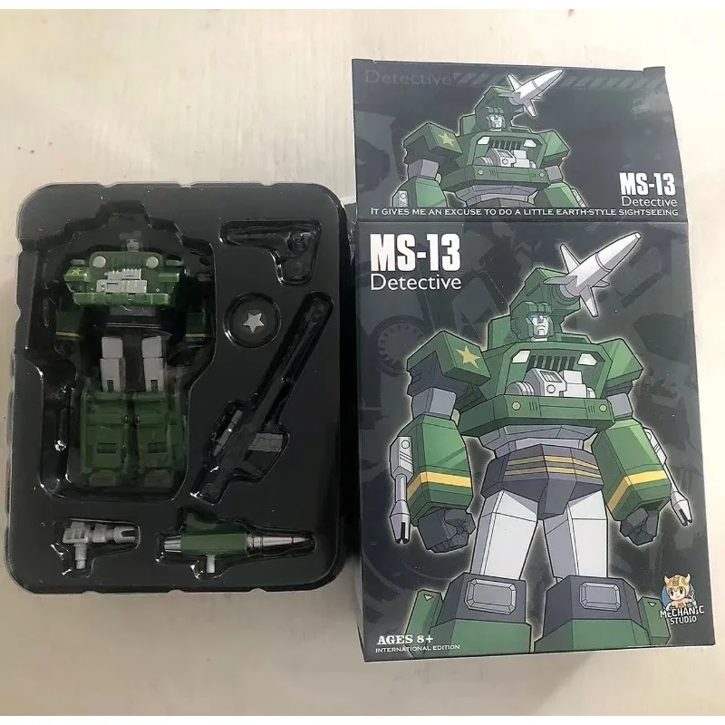 In Stock Transforming Toys Small Scale MFT MS-13 Hound Comic Color Detective Robot Toys Autobots Action Figure Gift Collection