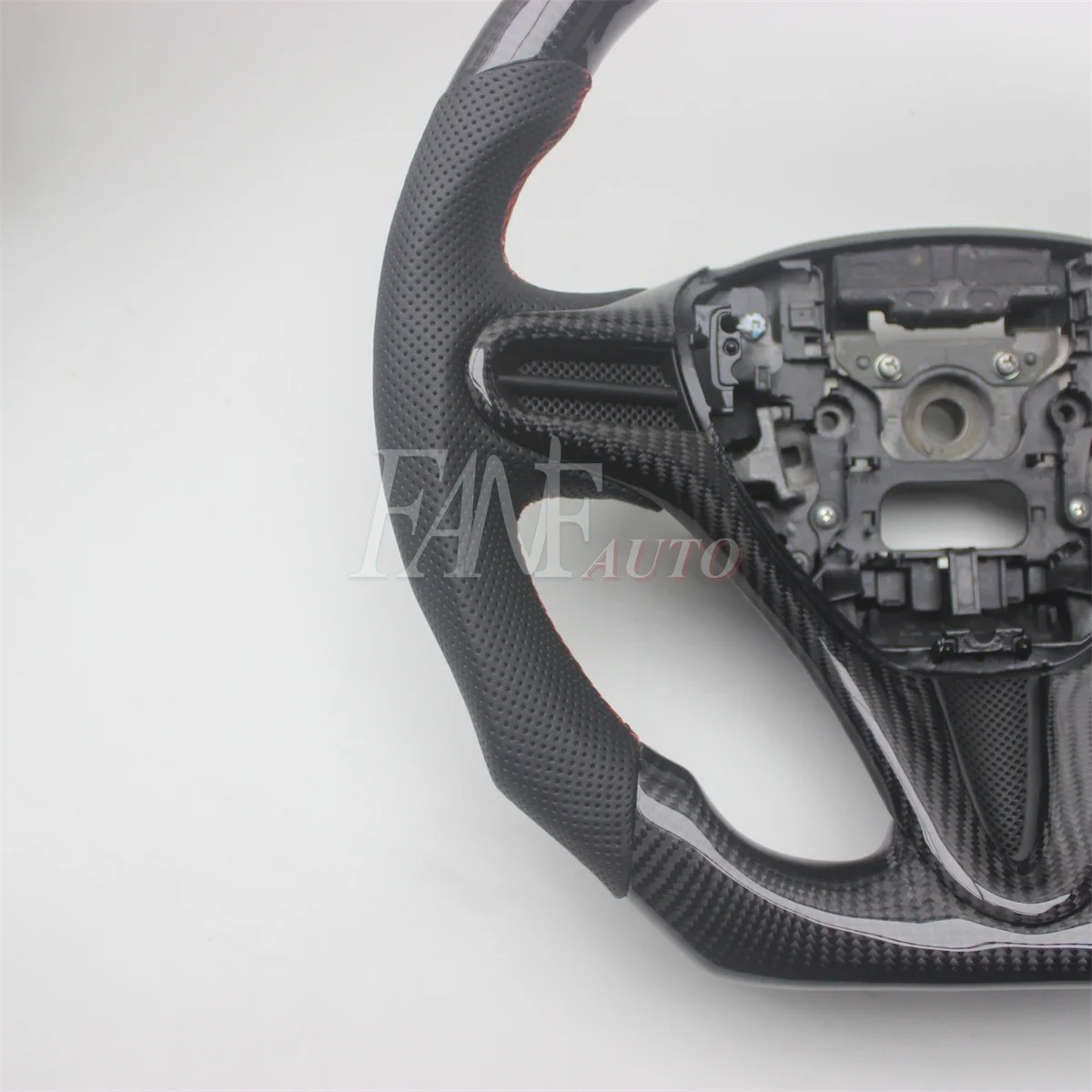 Replacement Real Carbon Fiber Steering Wheel with Leather for Honda Civic 8TH GEN 2006-2011