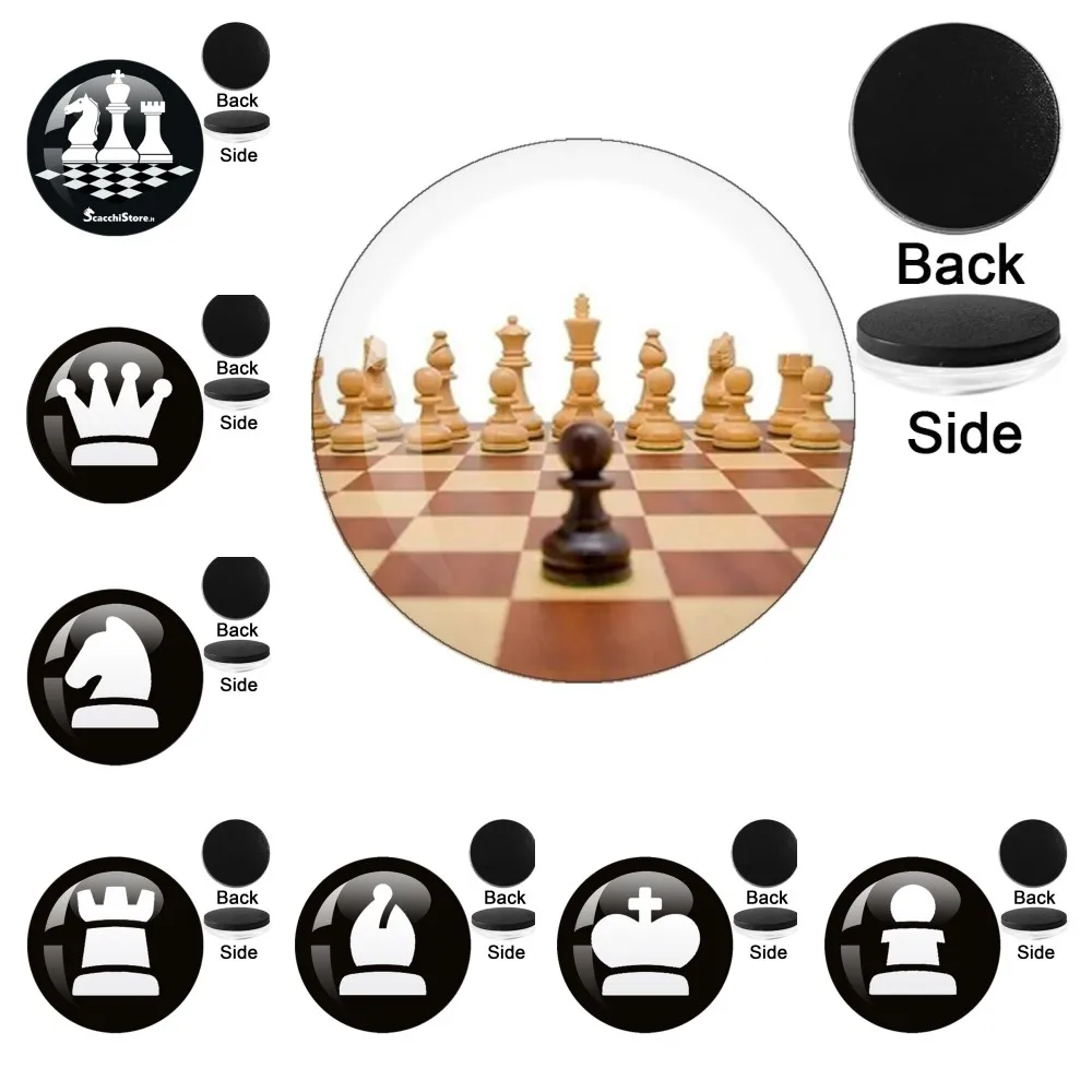 Chess Refrigerator Magnets Message Note Photo Gift Suitable For Kitchen, Office Whiteboards, Cabinets, And Dishwashers