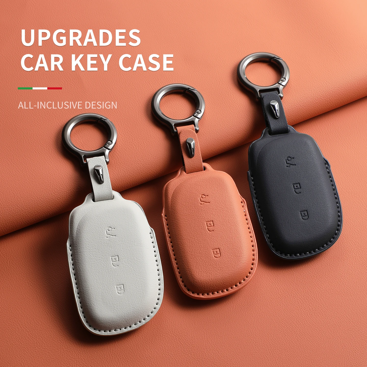 Car Key Case Cover For Lynk & Co Z20 900 Z10 Leather Car Remote Key Case Cover Car Keychain Protector Shell Garnish Accessories