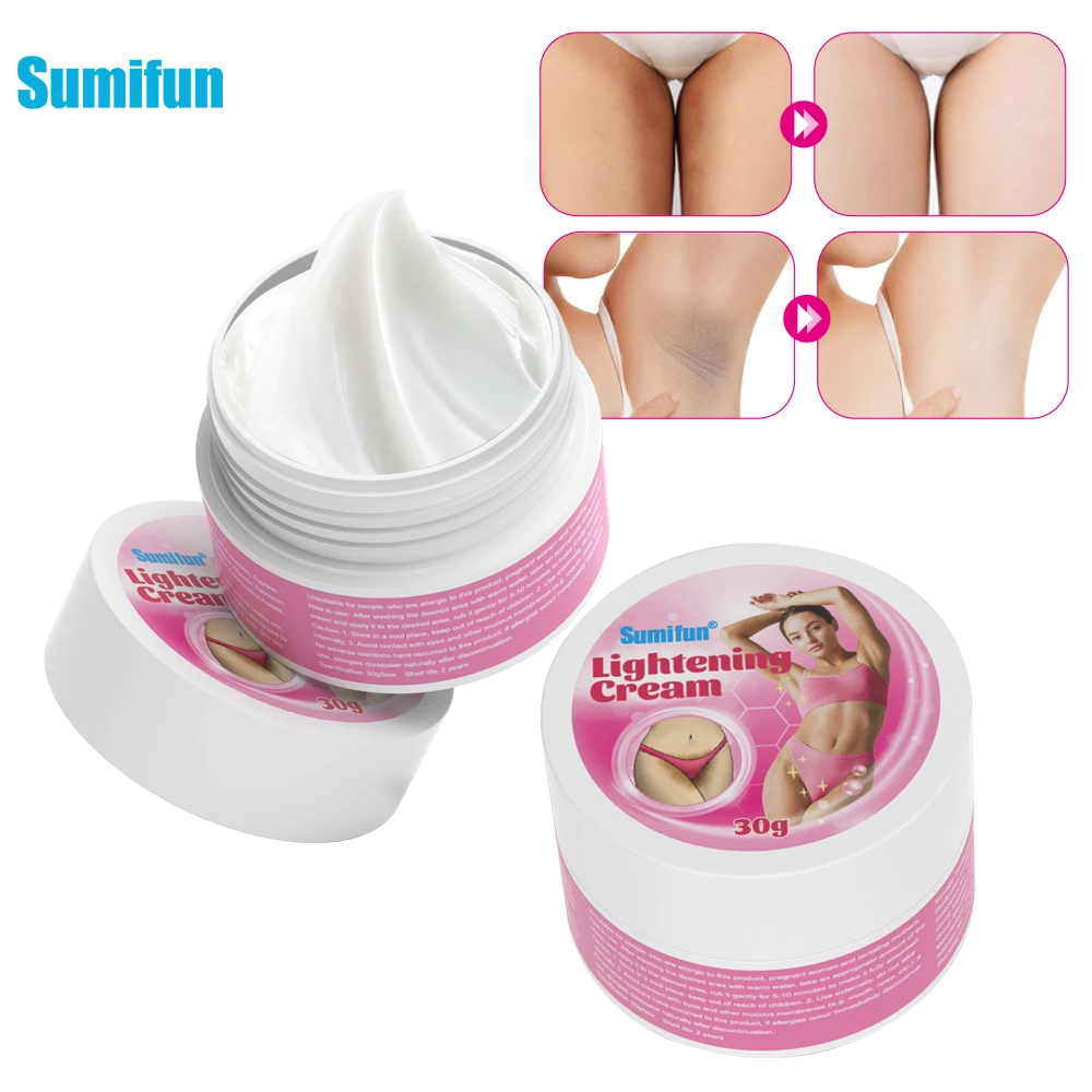 

1/2Pcs Sumifun Whitening Cream Anti Aging Remove Body Underarm Thigh Knees Dull Moisturizing Ointment Skin Beauty Health Care