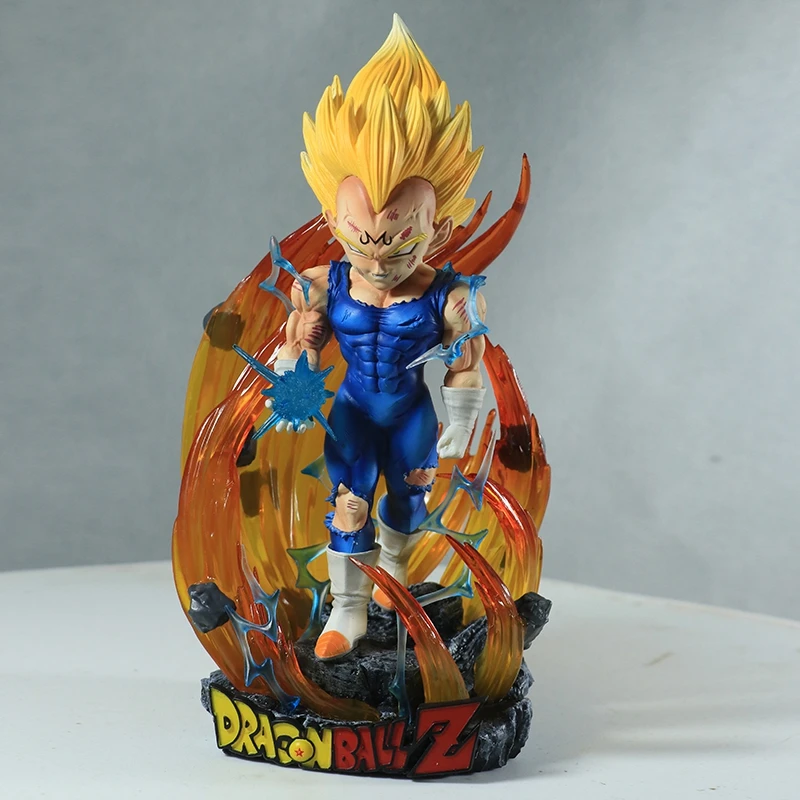 21cm Anime Dragon Ball Z Majin Vegeta Figure Replace Head Pvc Action Figures Vegeta Figurine Gk Statue Collection Model Toys