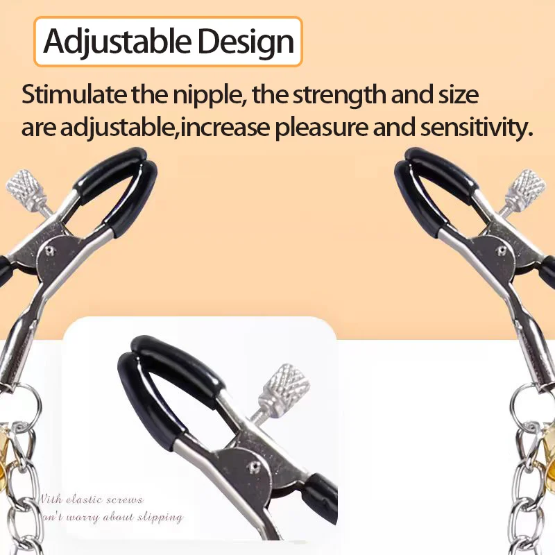 Sex Toys Nipple Milk Clip Metal Chain Breast Clip Sex Slaves Nipple Clamps Sex Toys For Couples Massager Stimulating Nipples C03