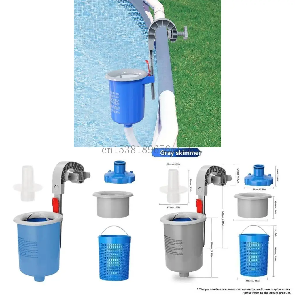 

Wall Mounted Pool Skimmer For Above Ground Pool Automatic Surfacing Cleaning B03D