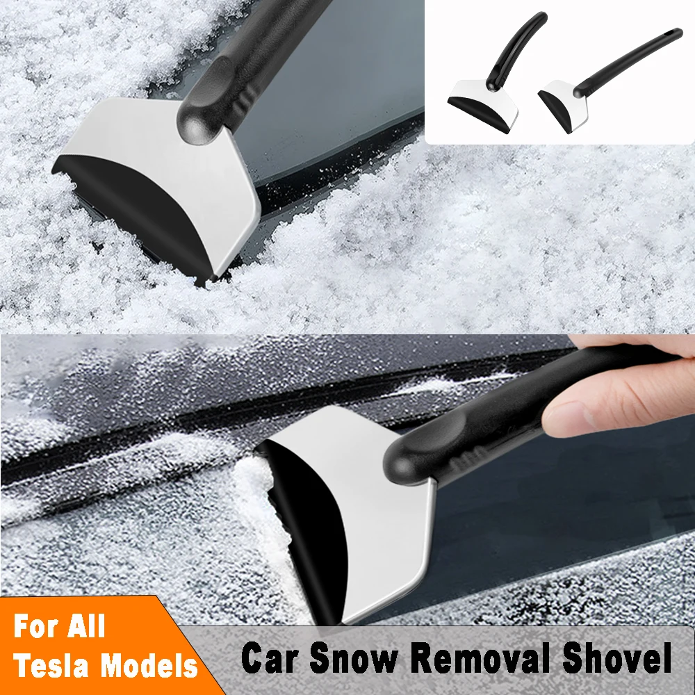 Car Snow Brush Cleaning Shovel Glass Ice Scrapers Tool Accessories For Tesla Model S Model X Model 3 Model 3 Highland Model YL Y