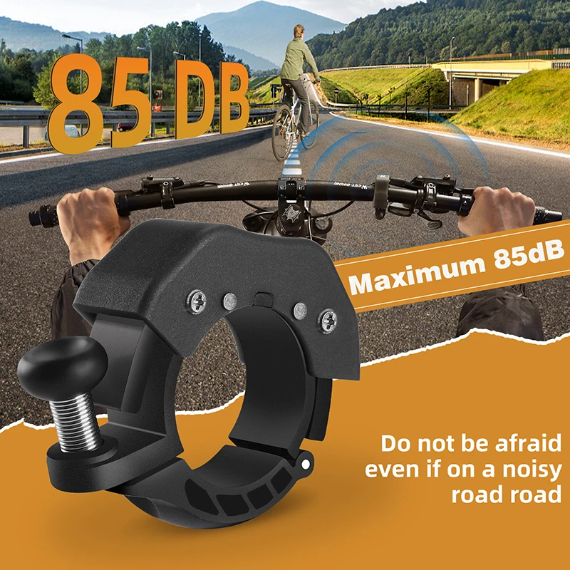 

Easy To Install Mini Bell Lightweight Alloy MTB Road Bike Safe Riding Classic Simple Handle Bell Cycling Accessories