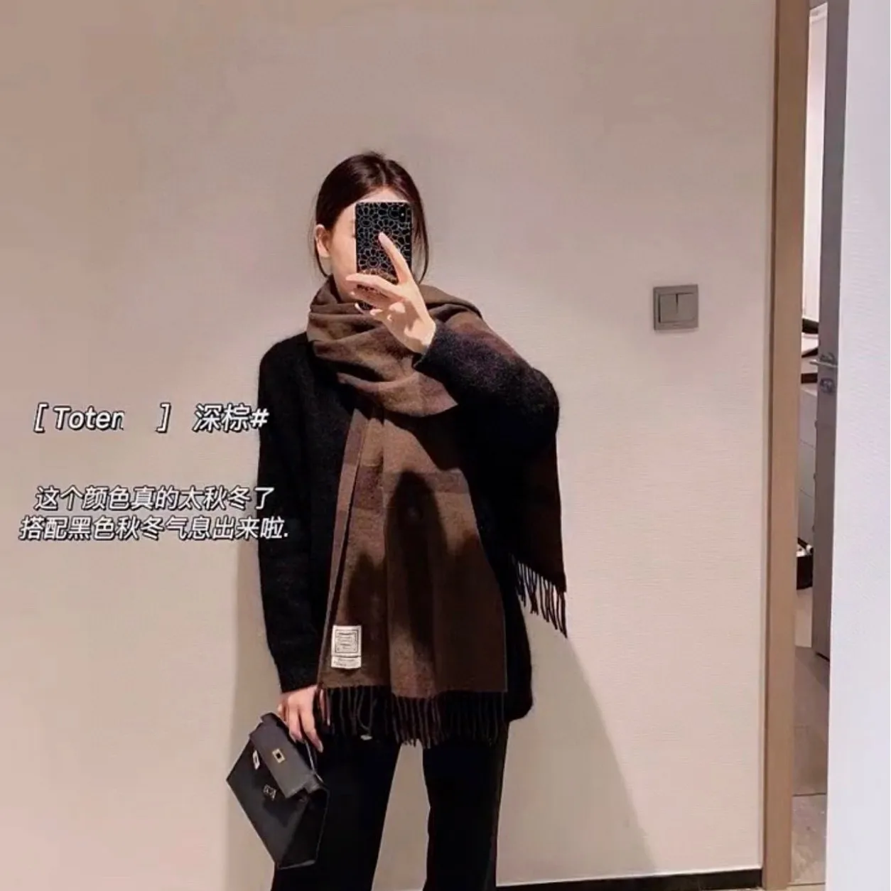 

Новинка 2023 года, осенне-зимний кашемировый шарф с защитой от холода, классический клетчатый шарф, мягкий шарф для пар, двусторонняя шаль, женская бандана из пашмины