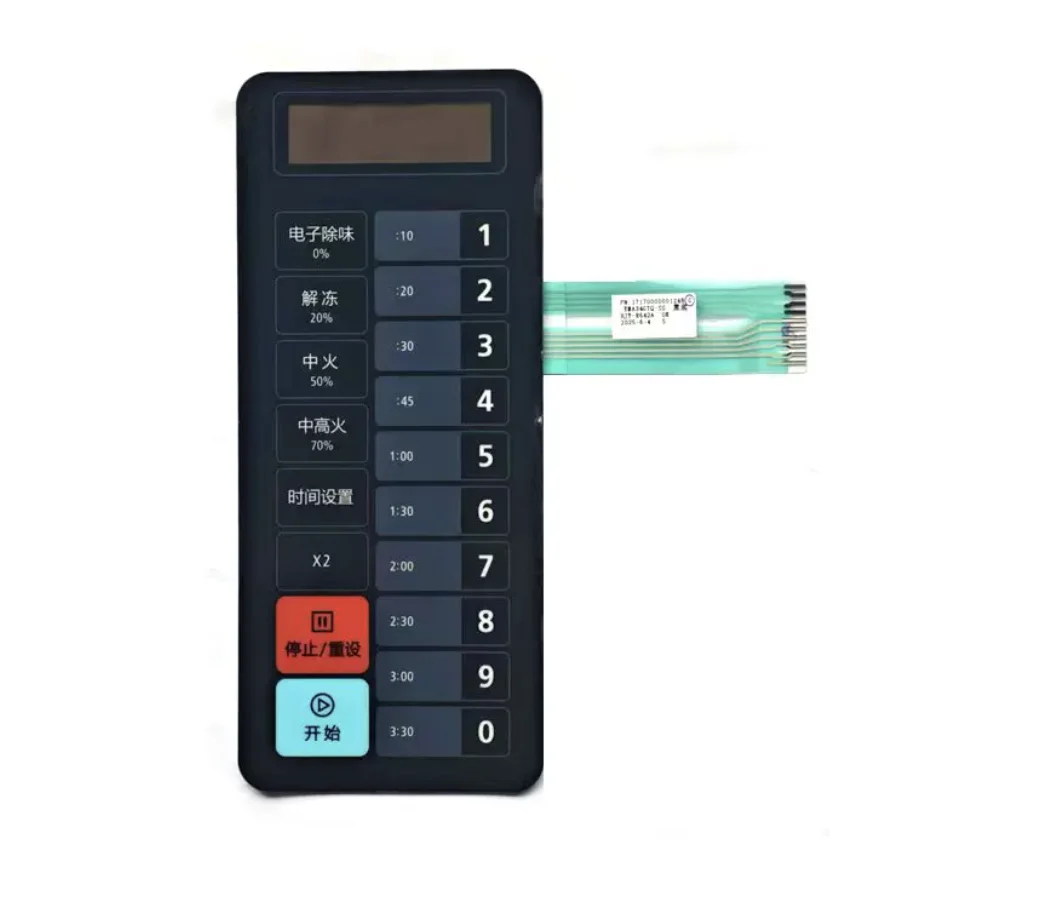 

34L commercial microwave oven EMA34GTQ control panel button panel membrane switch for midea