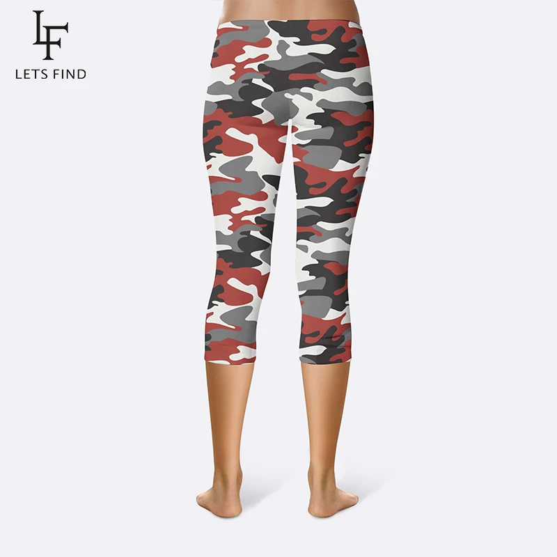 Nova moda 3d camuflagem impressão elasticidade mulheres leggings de fitness calça casual alta qualidade leite legging capri calças