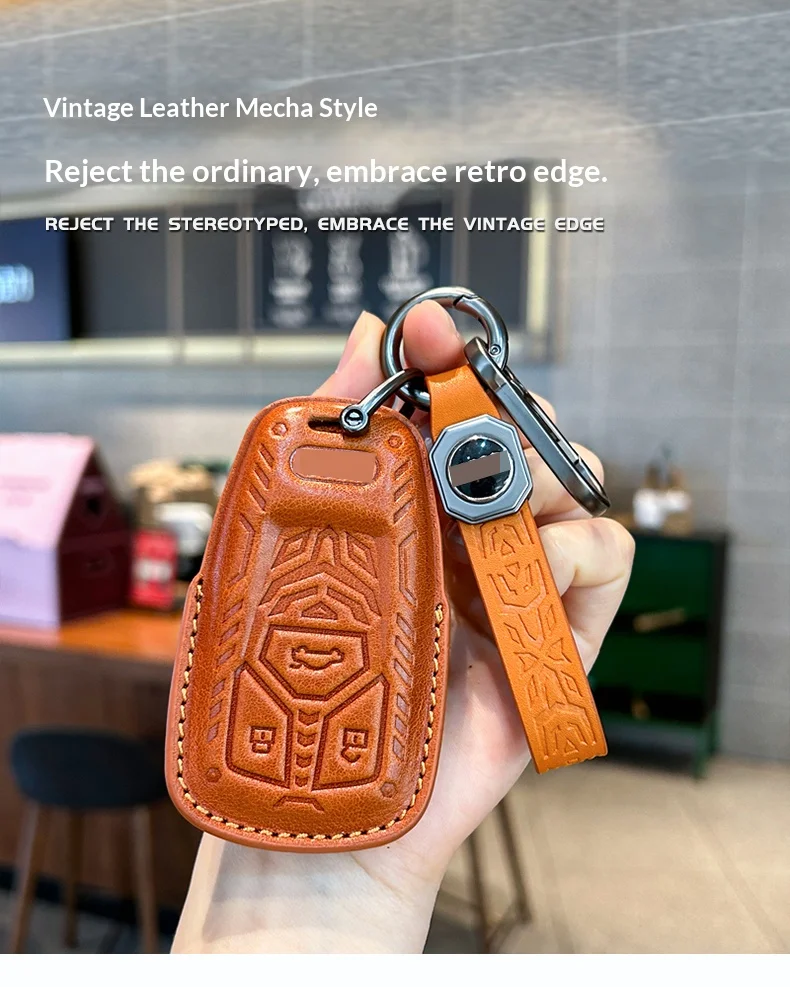 Real Leather Car Ke…