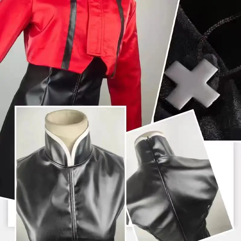 Katsuragi Misato костюмы для косплея женская театральная версия косплей искусственная кожа униформа Хэллоуин вечерние платье для ролевых игр