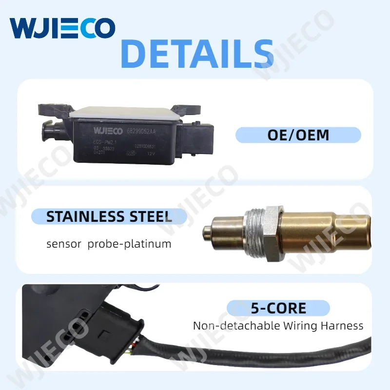 894A0-71040 Novo sensor PM de partículas 894A071040 para TOYOTA HILUX GUN 2.8D 2019-2025 0281009604 0281009632