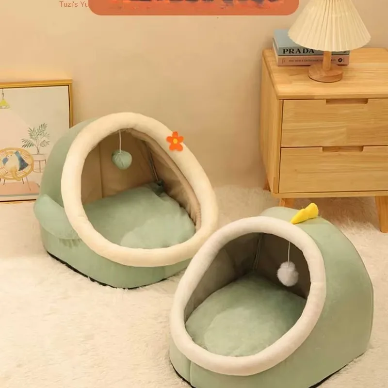 

Cat kennel winter warm semi-enclosed kennel mat