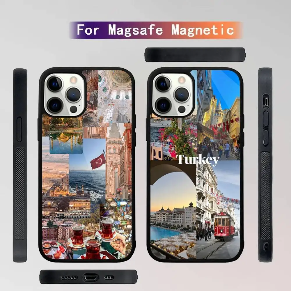 

Turkey Istanbul Scenery Phone Case For iPhone 16,15,14,13,12,11,Plus,Pro,Max Mini Magsafe Magnetic Wireless Charging