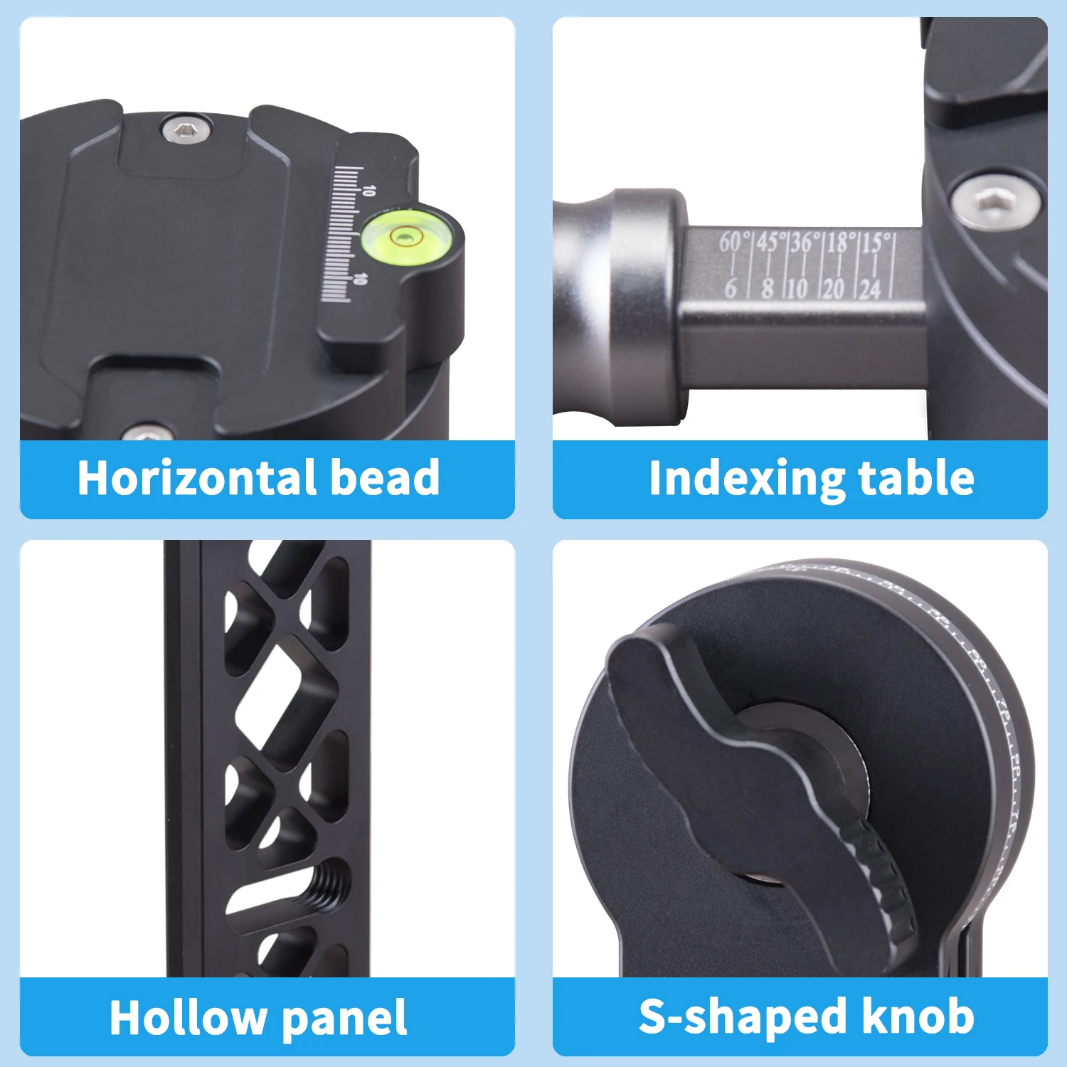 عالية الجودة كرة ثلاثية صغيرة رئيس Kinfuto المهنية 720 درجة كاميرا ذات محورين Gimbal رئيس PAN08 #6