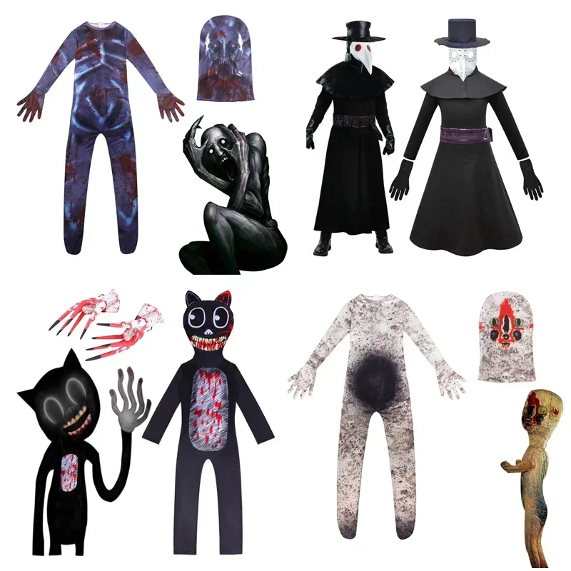 2025 New Scp Foundation Cosplay Costumes Anime SCP 6789 173 096 049 Children Halloween Costume Funny Horror Clothing for Kids AA