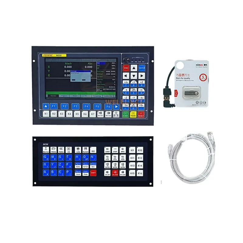 M350 3/4/5 Axis G Code High Precision Cnc Engraving Machine Motion Controller Atc Extended Keyboard