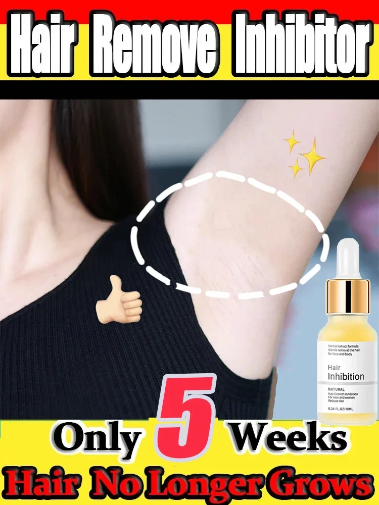 

Permanent Hair Inhibition Serum Painless Hair Remover Armpit Woman Legs Arms Inhibiting Hair Growth Inhibitor Depilatory Care