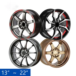 Cerchi in Lega Rines 4/100 4x114.3 4hole Jante 5x110 15x8 4x100 5 Hole Rin 14 15 16 17 R18 Inch Car Mags Rim Alloy Wheels