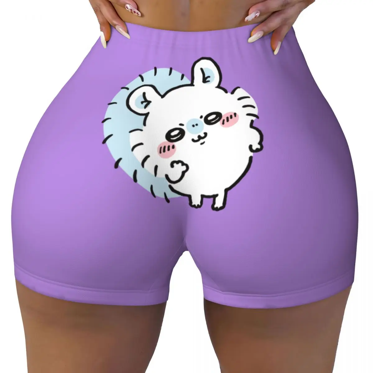 

Custom Women Cute Cartoon C-chiikawas Anime Workout Yoga Shorts Popular Manga Gym Athletic Volleyball Biker Shorts