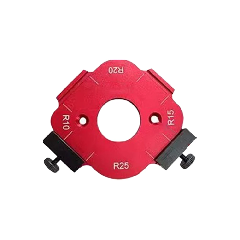 Carpentry Projects 10-25R 92*85*85mm Corner Radius Routing Guide Rounded Corner Router Jig Improves Work Efficiency