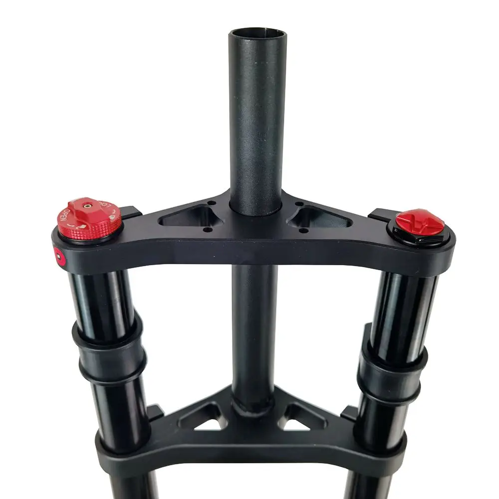 STLF Double Shoulder 26\ 4.0\ Fat Bike Fork With Disc Brake and Magnesium Alloy Spring 9*135mm QR for Snow MTB Mountain Biking