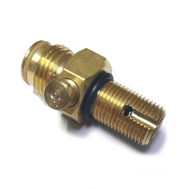 Valve à broche de réservoir de cylindre d'air comprimé Co2, en cuivre 5/8 "-18UNF, accessoires de plongée et d'escalade