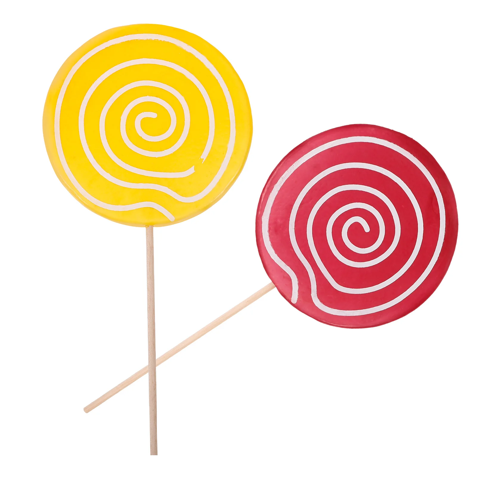 

2 Pcs Lollipop Inflatable Candy Swirl Lollipops Individually Wrapped Mini Child