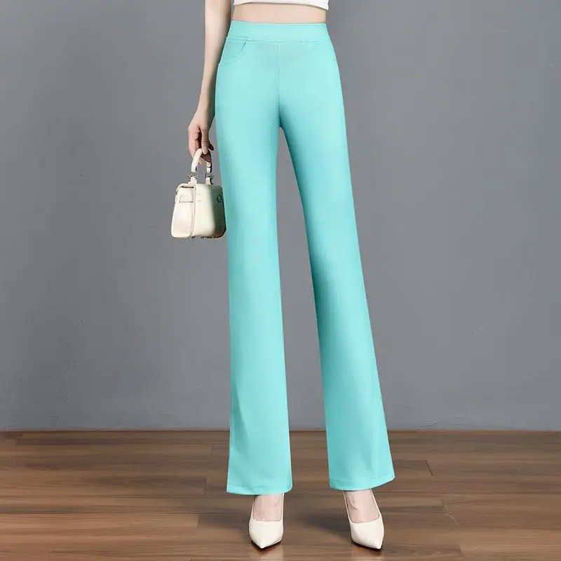 

Micro Horn Summer Wear Versatile New Style That Is Slimming Figure-hugging Elastic and Fashionable Horn Women's Trousers Trendy