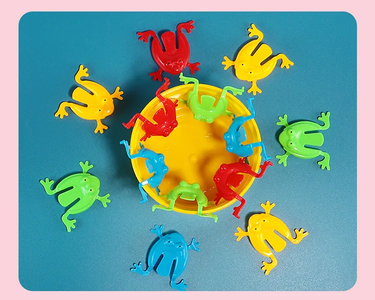 10-50PCS Springender Frosch Finger Drücken Springender Frosch Spielzeug Stressabbau Klassisches Spielzeug für Kinder Weihnachtsfeierbevorzugungen – Detail 4