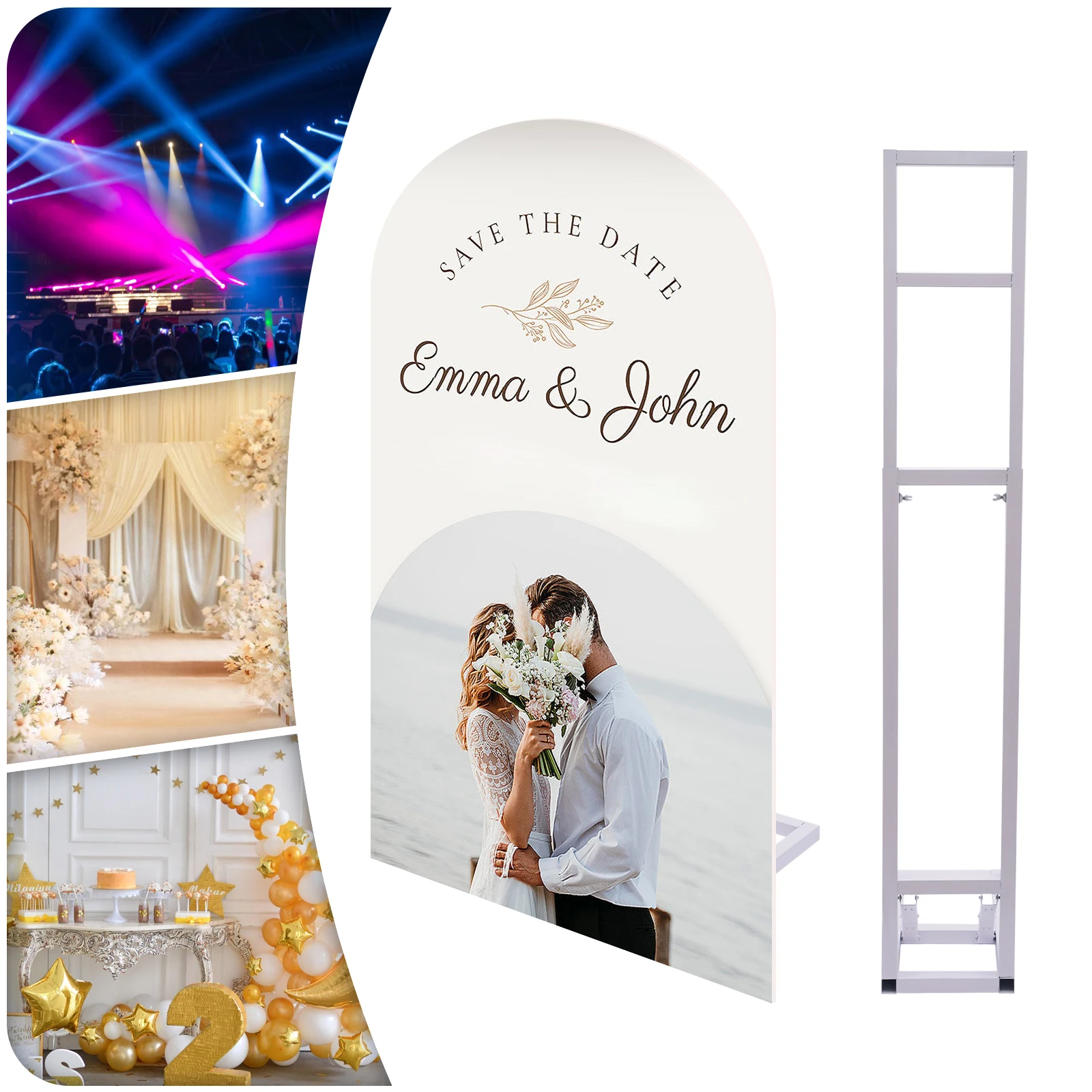 Bruiloft boog achtergrondstand - Photo Booth Frame recensie en prijs