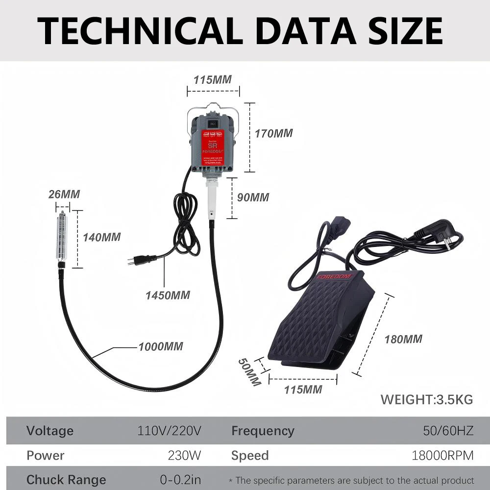 فليكس رمح مطحنة القدم دواسة آلة تلميع المجوهرات مع 4 مللي متر تشاك الروتاري أداة حفر الحجر لنشر طحن الحفر