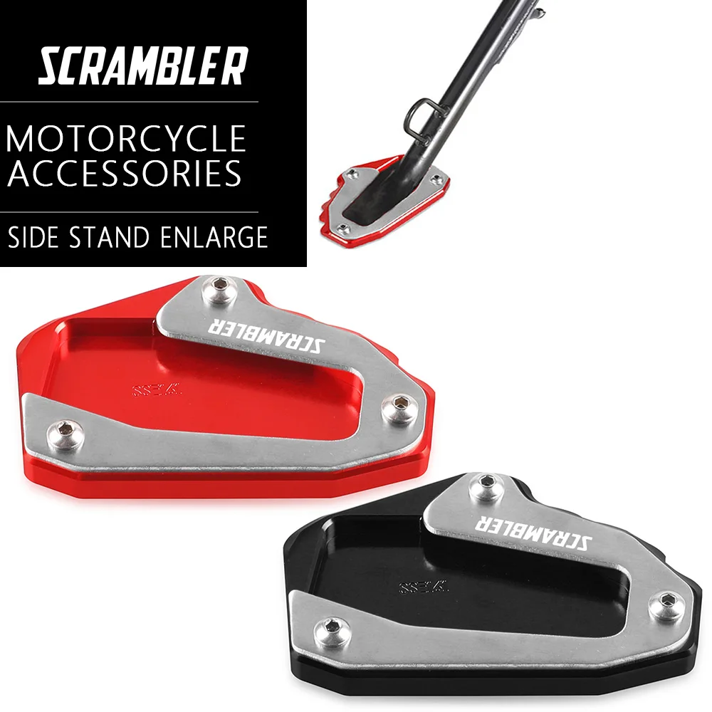 For Ducati Scrambler Desert Sled 2016-2023 2022 2021 2020 Foot Side Stand Extension Kickstand Motorcycle Sidestand Plate Enlarge