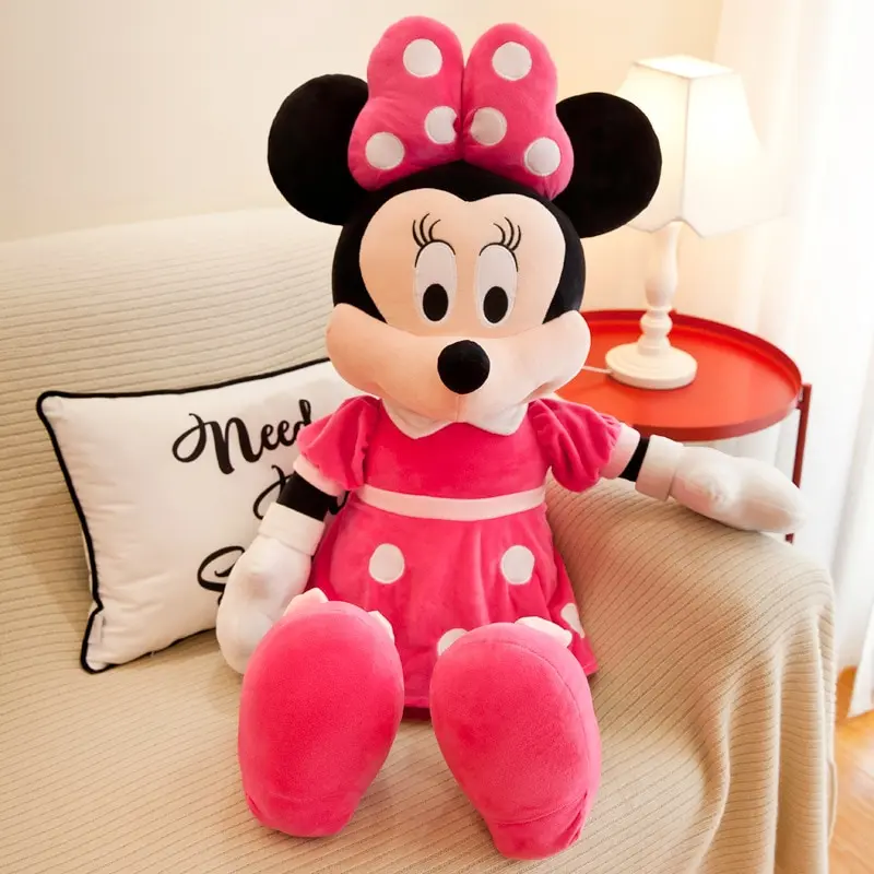 Cartoon Plush Pin Winnie The Pooh Mickey Minnie Tigger Piggy Short Stuffed Animal Doll Doll Toy Children's Holiday Gift