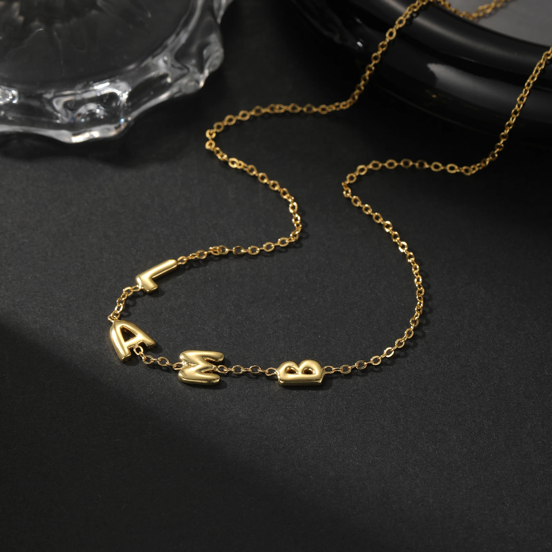 مخصص فقاعة إلكتروني سوار شخصية 3D فقاعة إلكتروني سوار 18K مطلية بالذهب هدية لابنة النساء المجوهرات #3