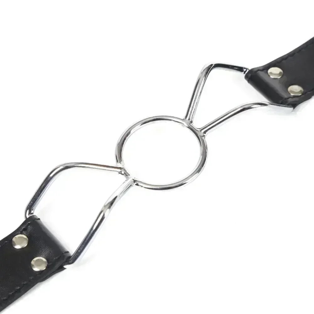 Sex Slave Metal O Ring Open Mouth Gag Fetish Bdsm Bondage Restraints Erotic Toy Sex Toy for Women Couples Bdsm Sm Adult 18+