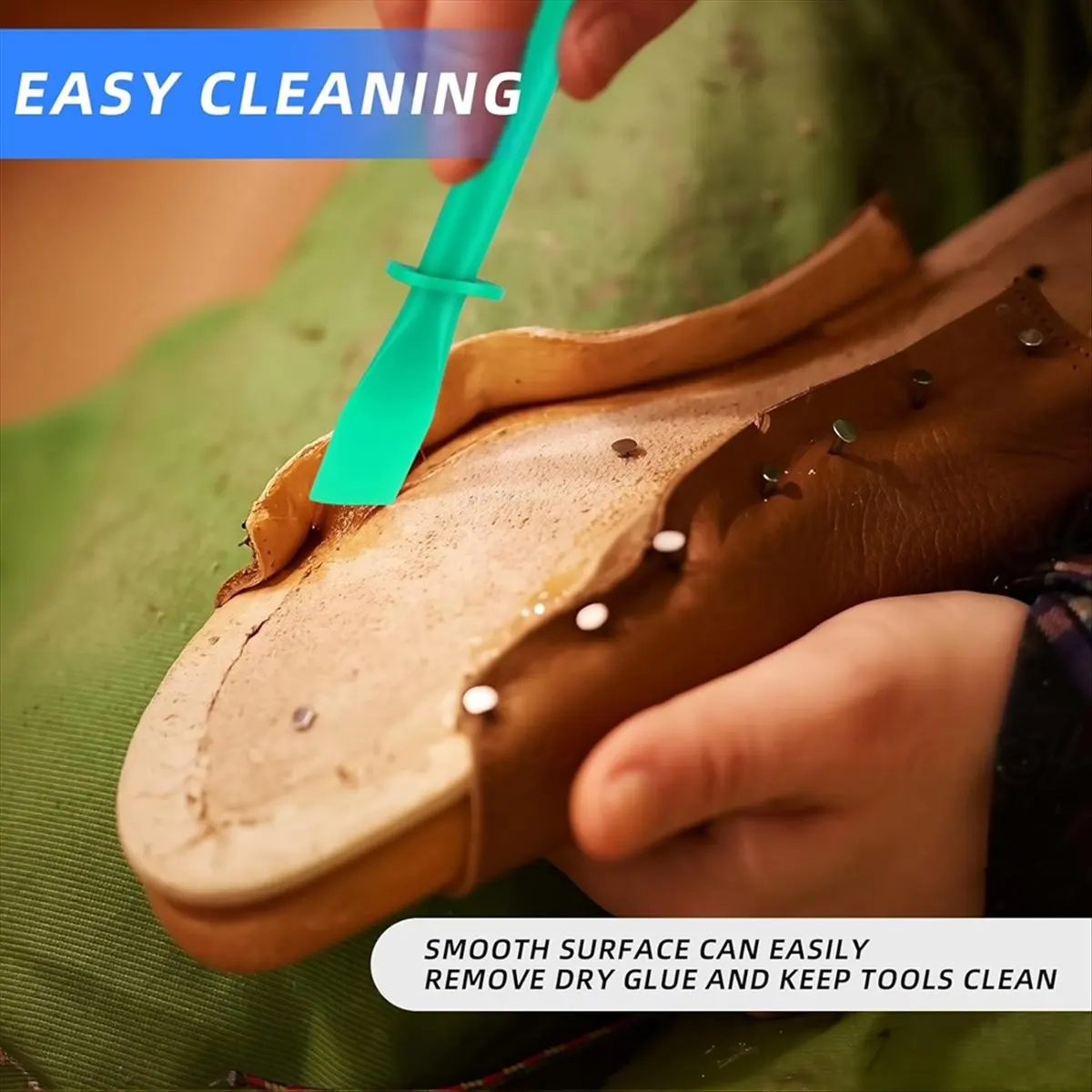 A008 20 Pcs Glue Spreader Tool Set - Plastic Glue Brush Applicators, Glues Sticks Applicator, -Easy-to-Clean Brushes