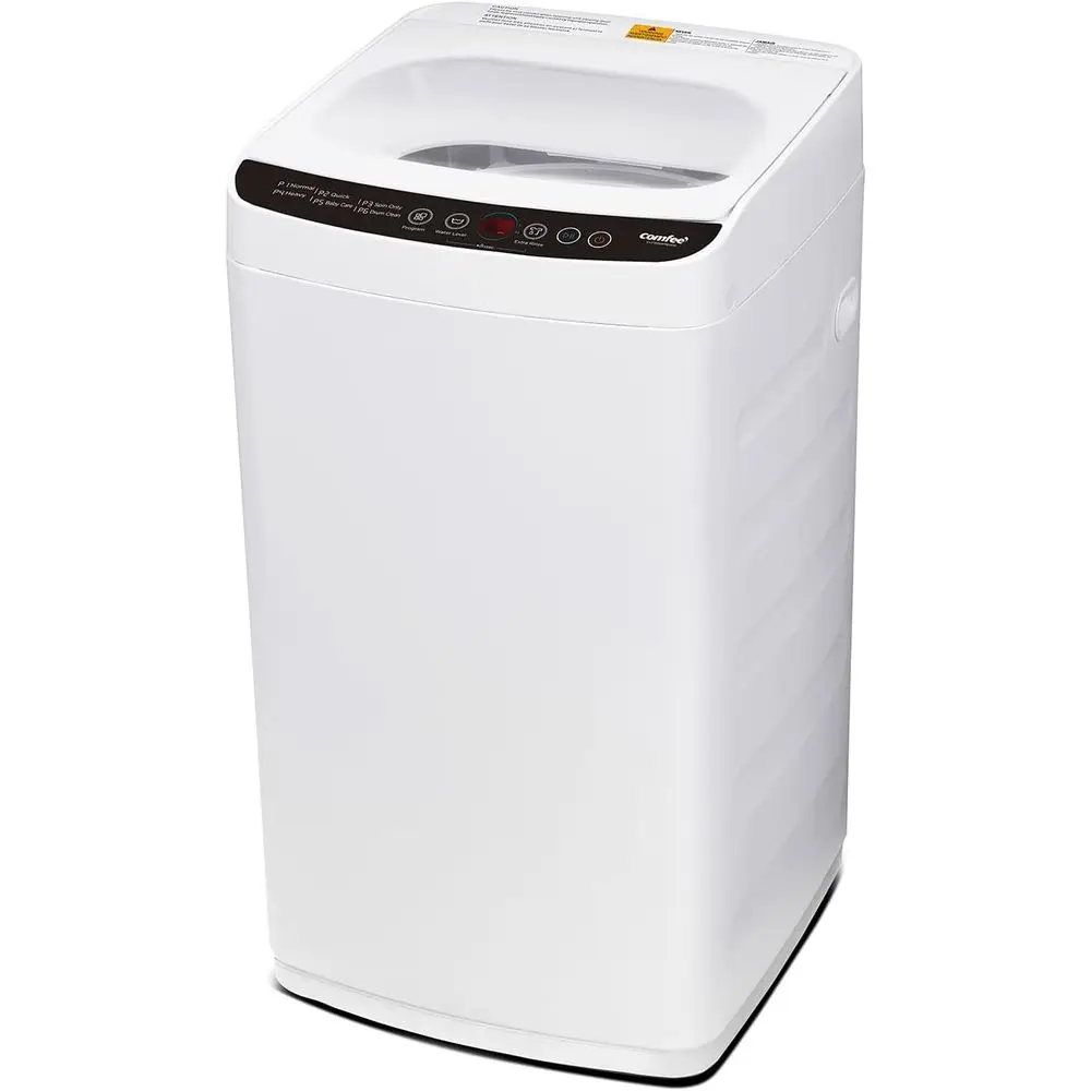 

Portable Washing hine, 0.9 cu.t Compact Washer With LED Display, 5 Wash Cycles, 2 Built-in Rollers, Space Saving ull-Automatic W
