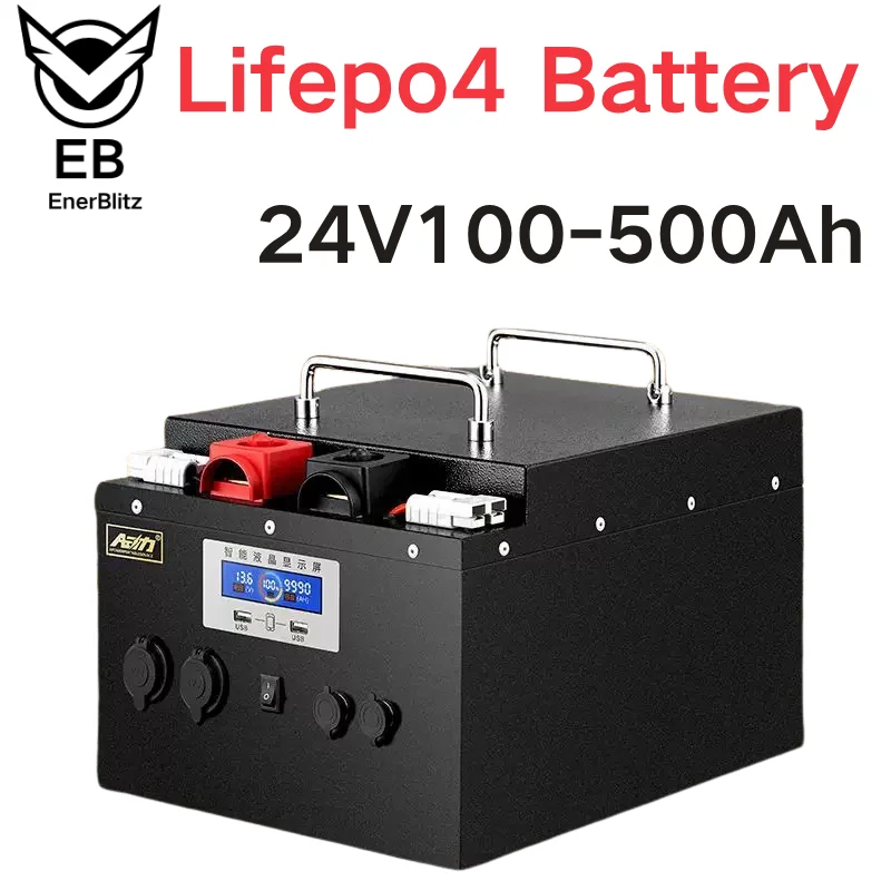 

EB BMS 8S Lifepo4 24V 100Ah 120AH 150Ah 200Ah 300Ah 400Ah 500Ah Batería para 2KW 5kW инверторная система Solar yate UPS RV al aire