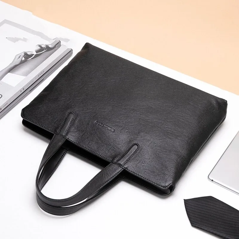 حقيبة يد رجالية أصلية من جلد البقر ذات علامة تجارية فاخرة حقيبة يد بطبقة علوية من جلد البقر للكمبيوتر المحمول بكتف واحد حقائب كروس جلدية للرجال #2