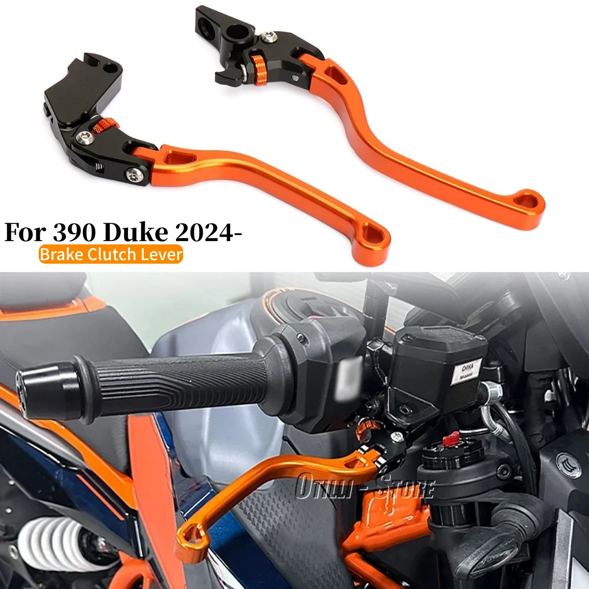 

Рычаги тормоза и сцепления для мотоцикла KTM 390 Duke 2024-2025, алюминиевые ручки управления