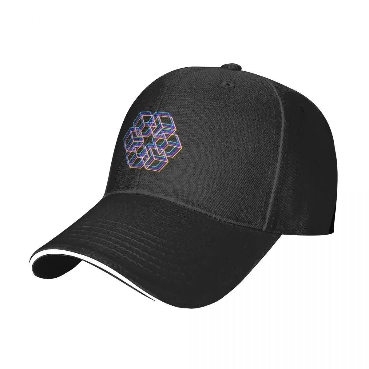 Geometric multicolor cubes Baseball Cap summer hat Ball Cap Dropshipping Women's Beach Men's