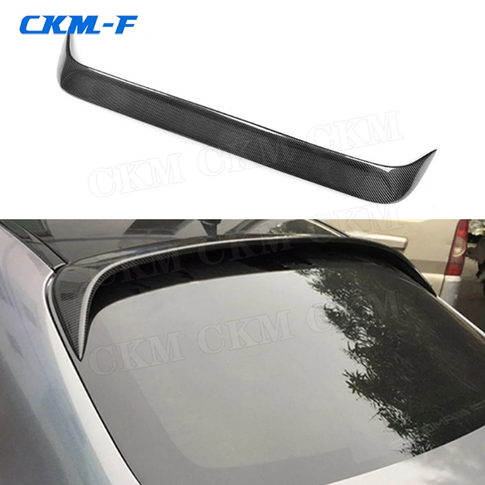 For W205 Carbon Fiber Rear Roof Spoiler windshield Wing For Mercedes Benz C Class W205 4 Door C300 C63 Spoiler 2015-2019