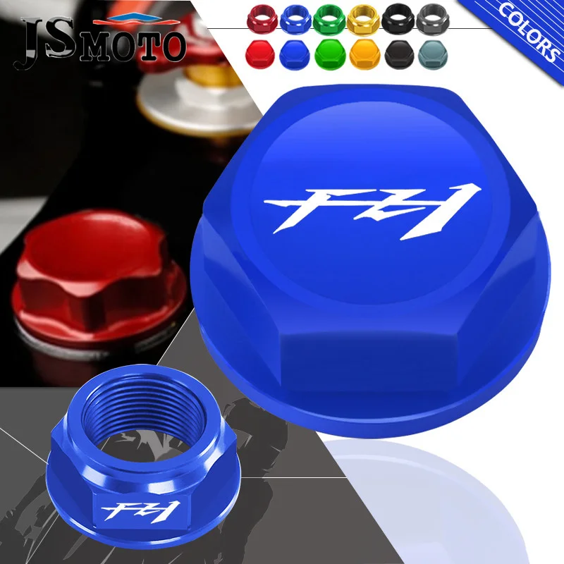 

For FAZER FZ1 fz1 2006-2012 Motorcycle Tuerca Rueda Posterior Rear Wheel Axle Nut Head Screw Bolt Cap & Steering Stem Nut Cover