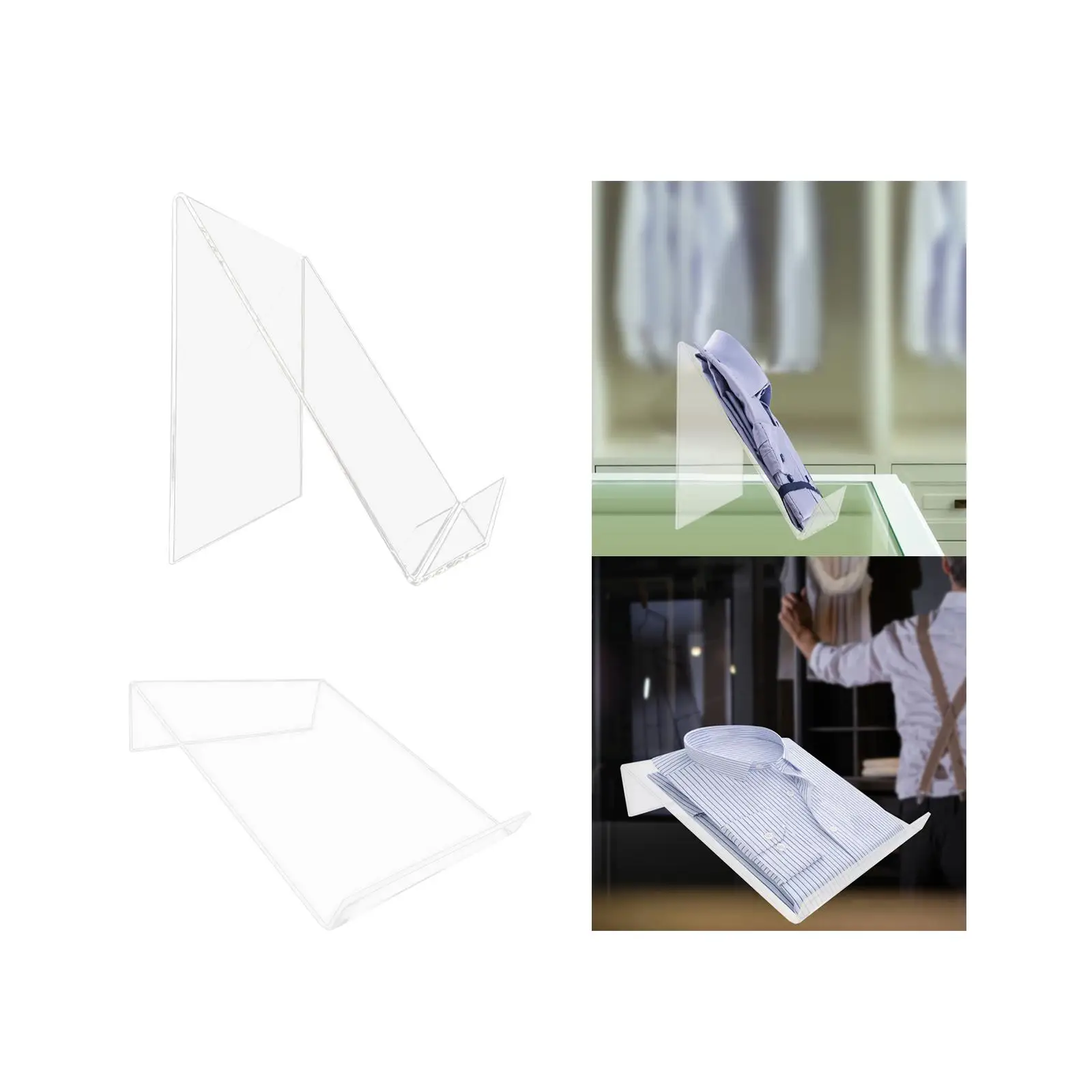 حامل عرض الملابس من الأكريليك لبيائع الملابس في المراكز